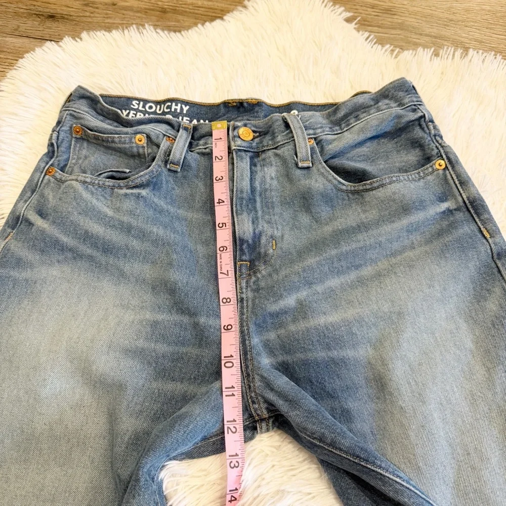 J Crew Slouchy Boyfriend Jeans 28 90s Distressed Medium Wash Spring Capsule